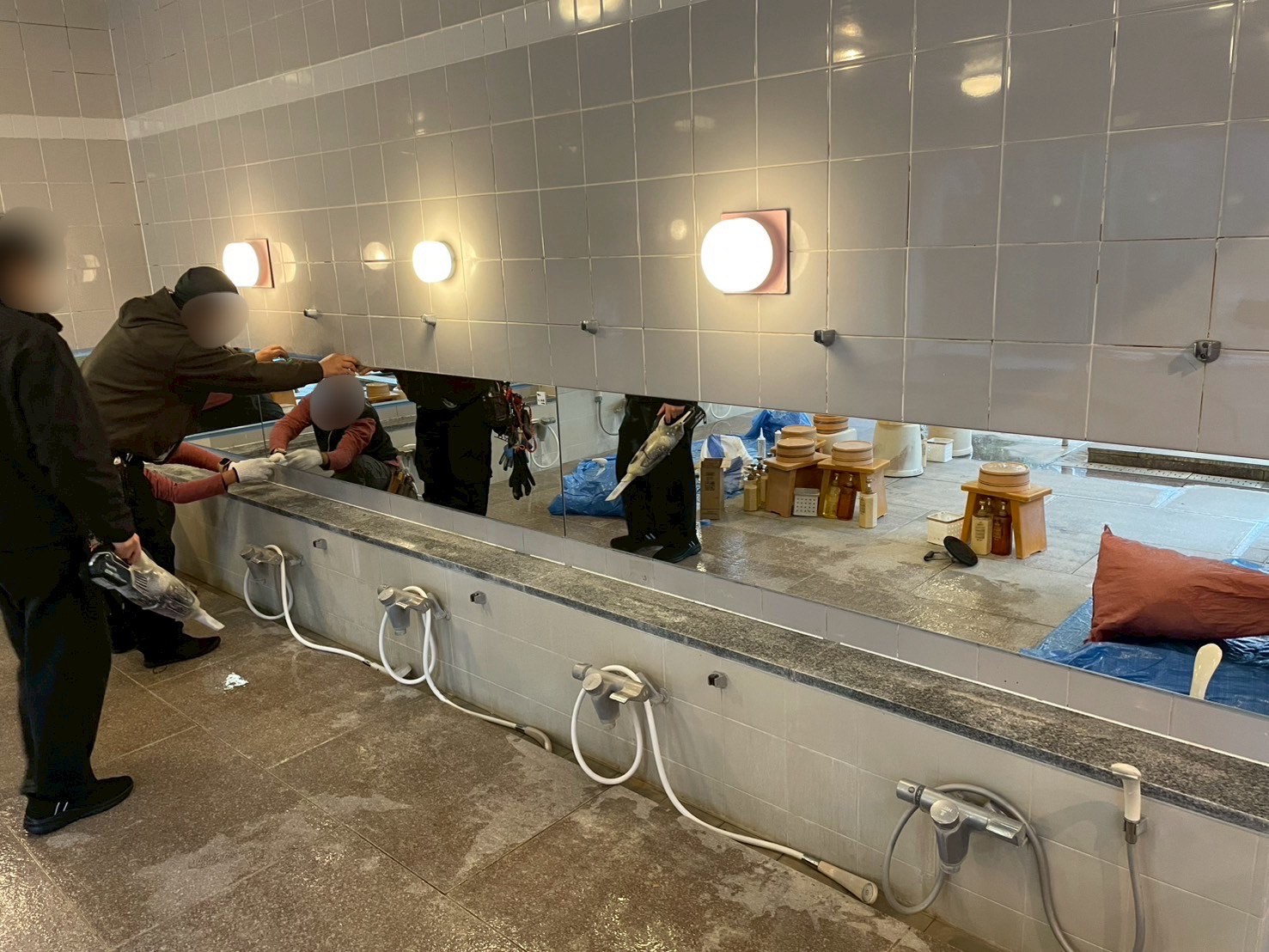 千葉県夷隅郡｜浴室鏡の交換の施工事例