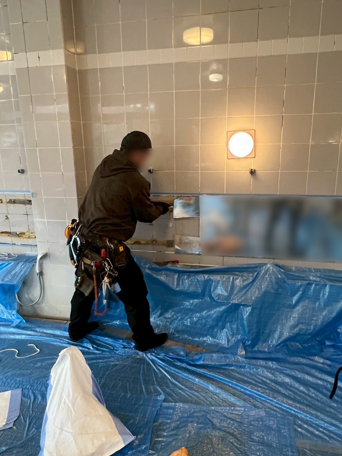 千葉県夷隅郡｜浴室鏡の交換の施工事例