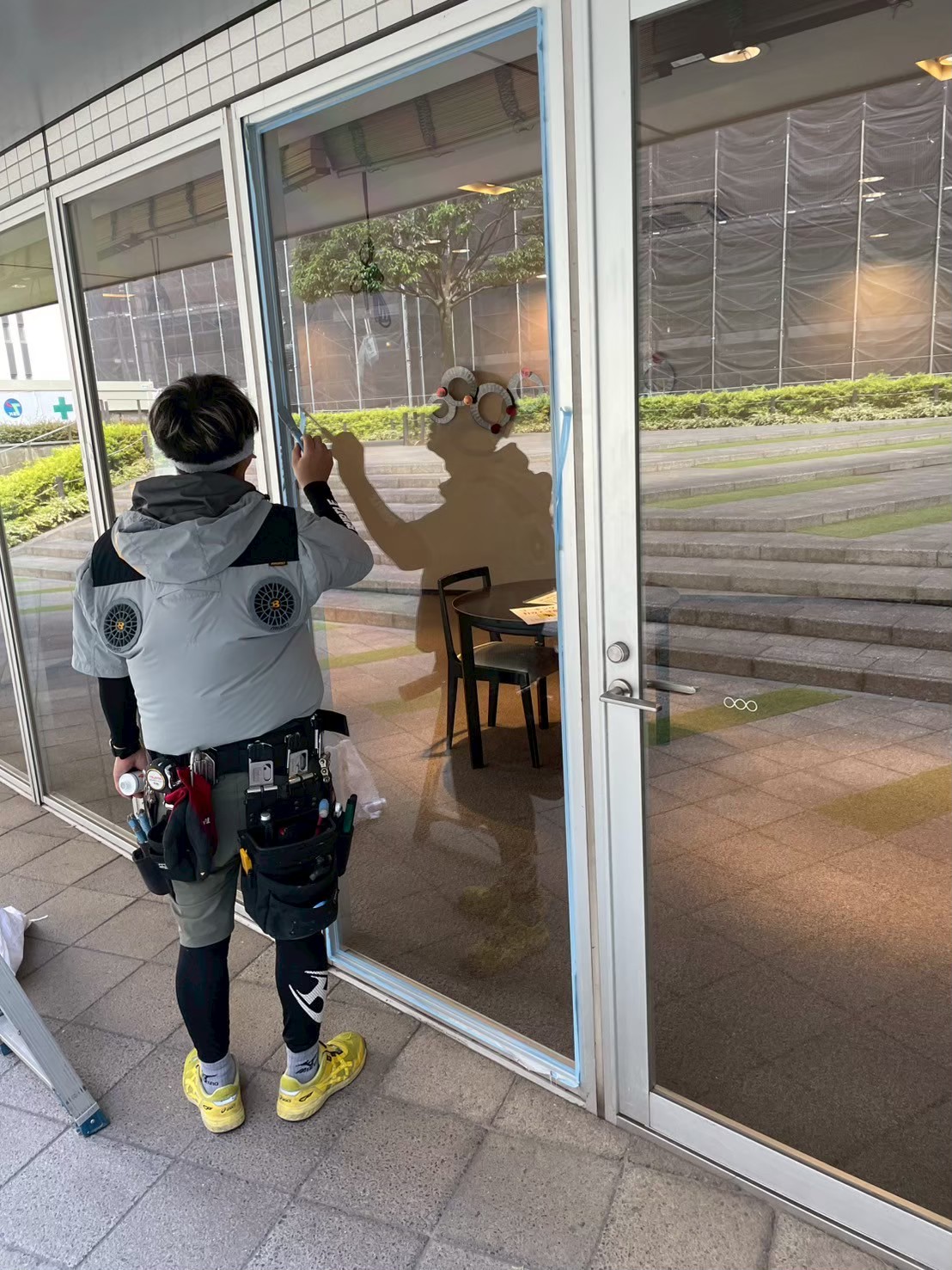 千葉県千葉市稲毛区｜割れガラス交換工事の施工事例