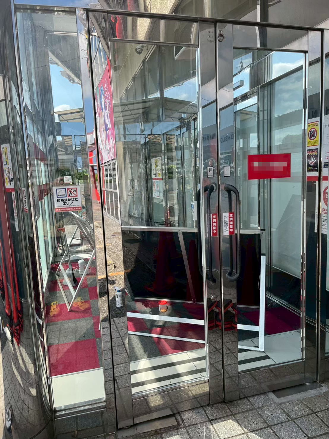 千葉県市原市｜店舗ドアのガラス交換工事の施工事例