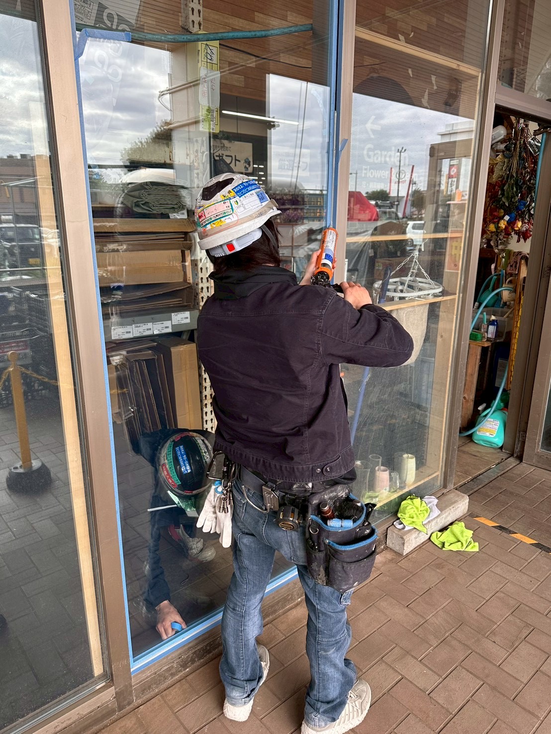 千葉県千葉市稲毛区｜割れガラス交換工事の施工事例